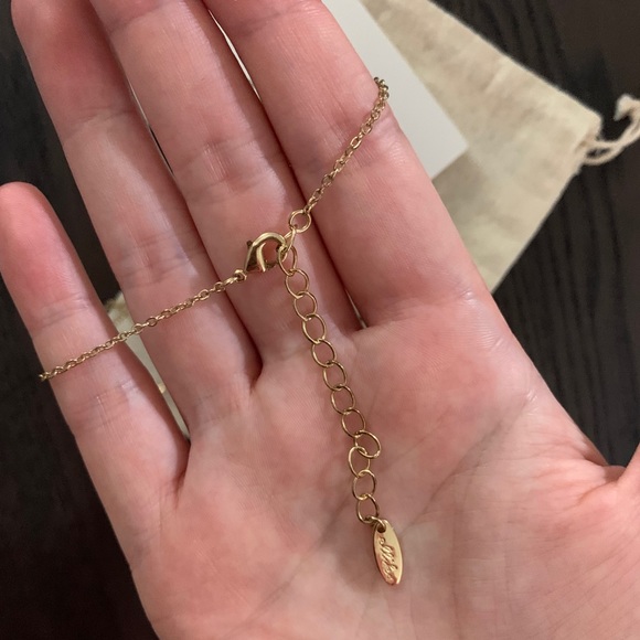 ♥️ Blue Opal 18k Gold Plated Necklace - Picture 7 of 7